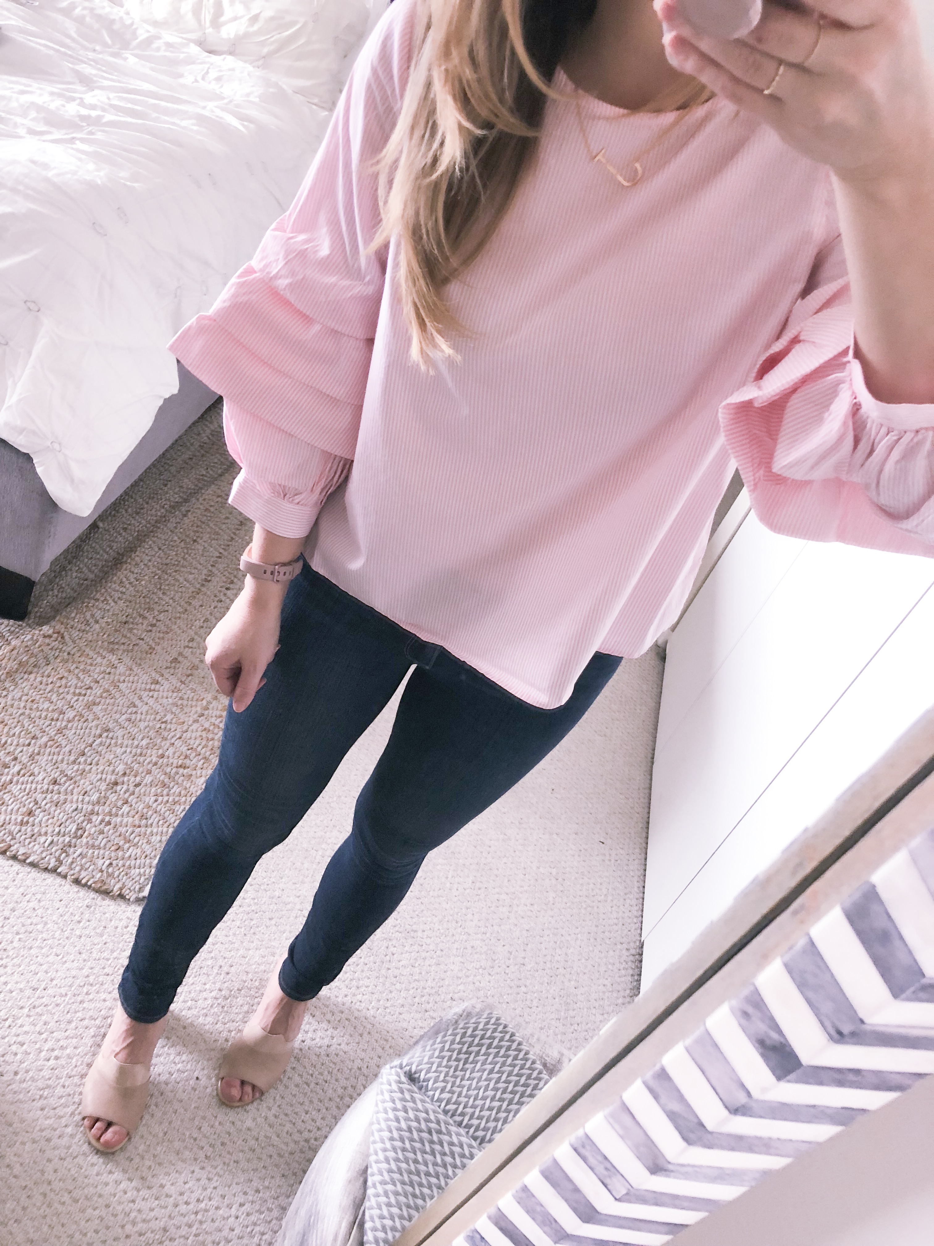pink bell sleeve sanctuary top