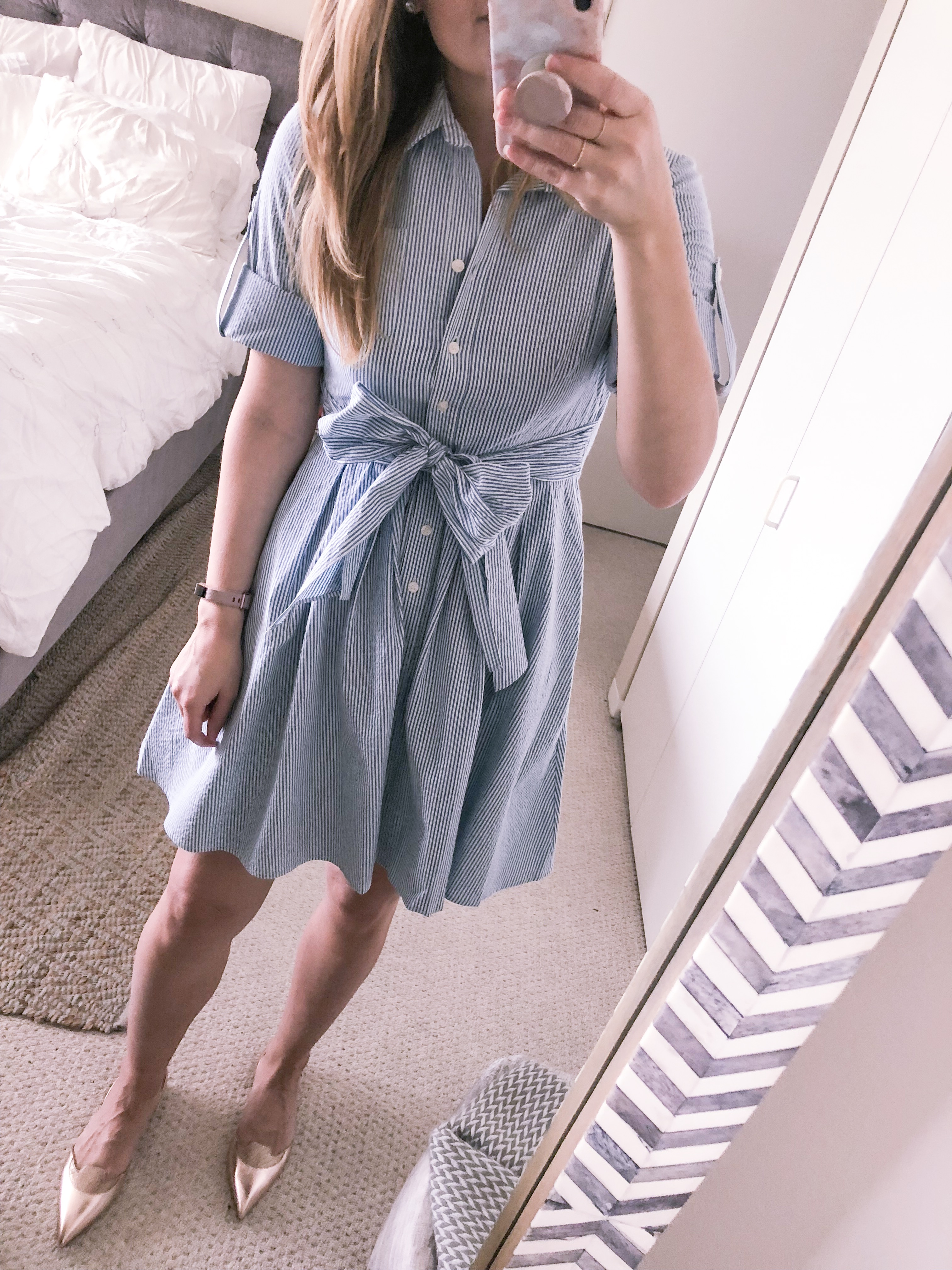 shirt dress ootd