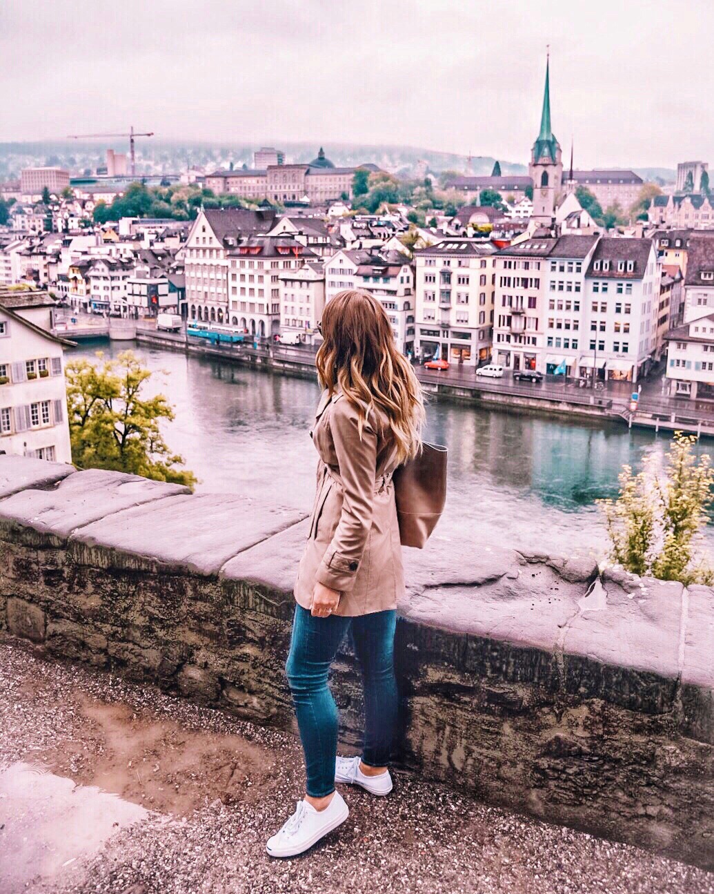 view of old town zurich