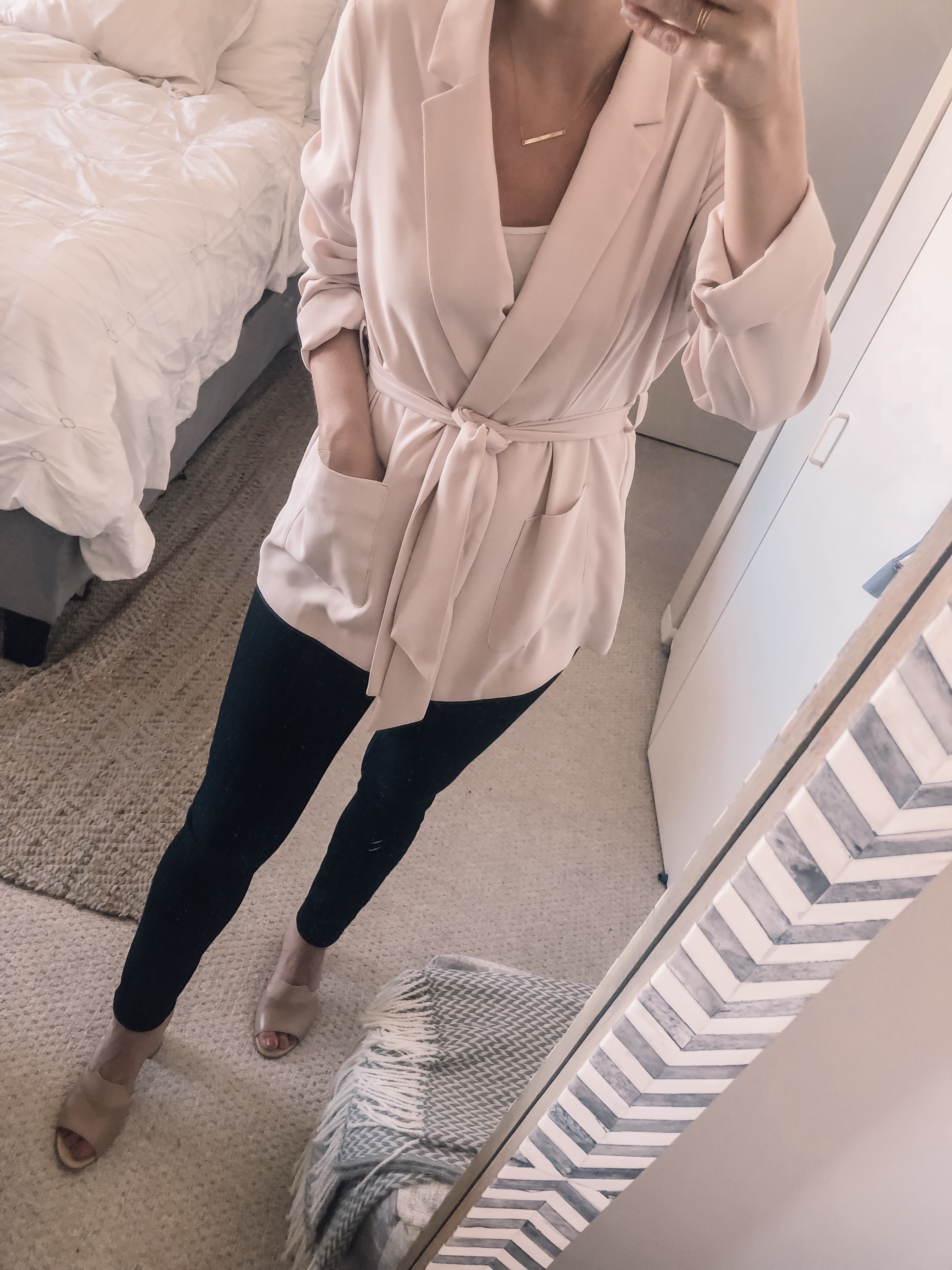 beige wrap blazer from topshop at nordstrom