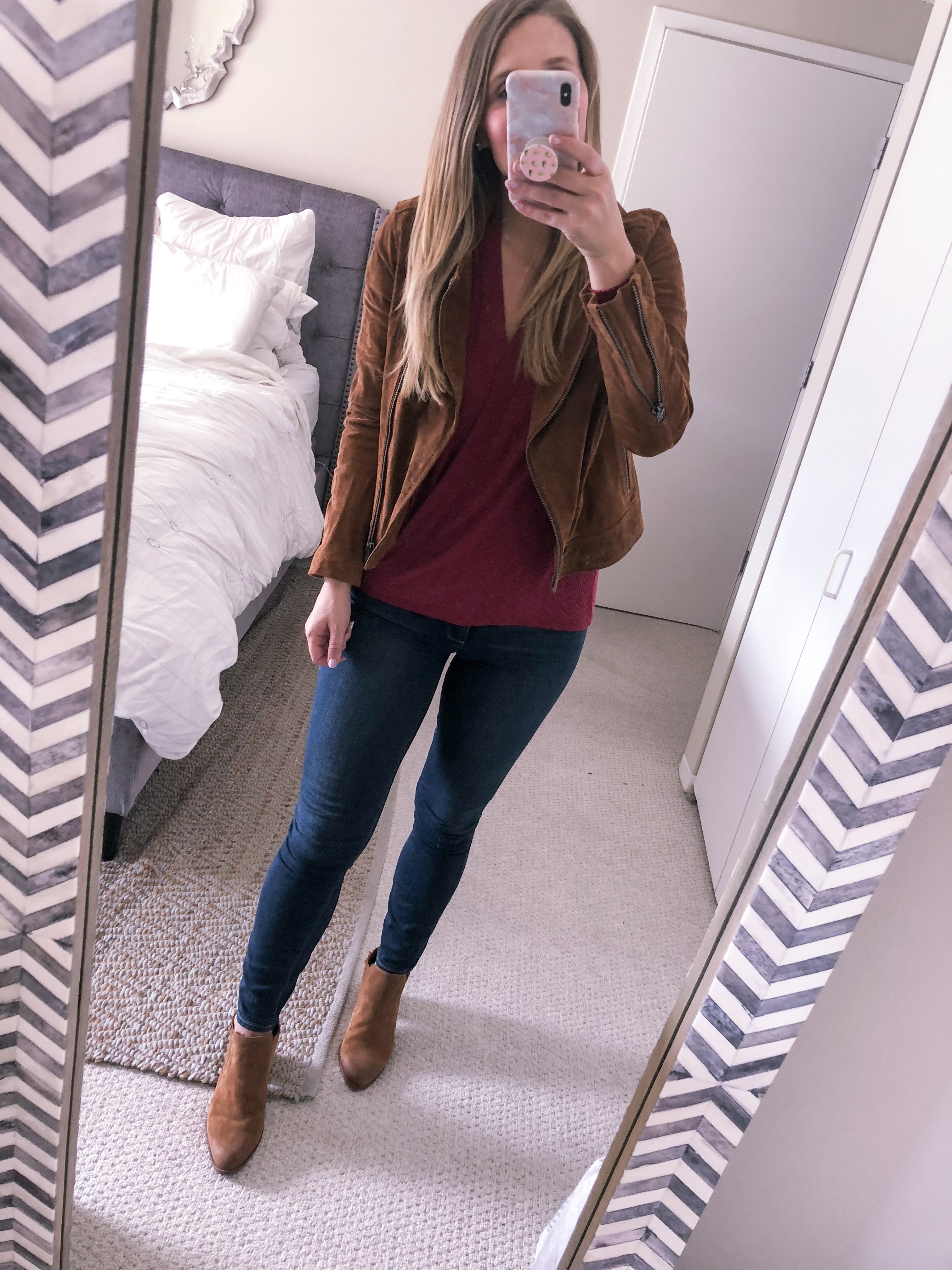 red wrap top from the nordstrom anniversary sale