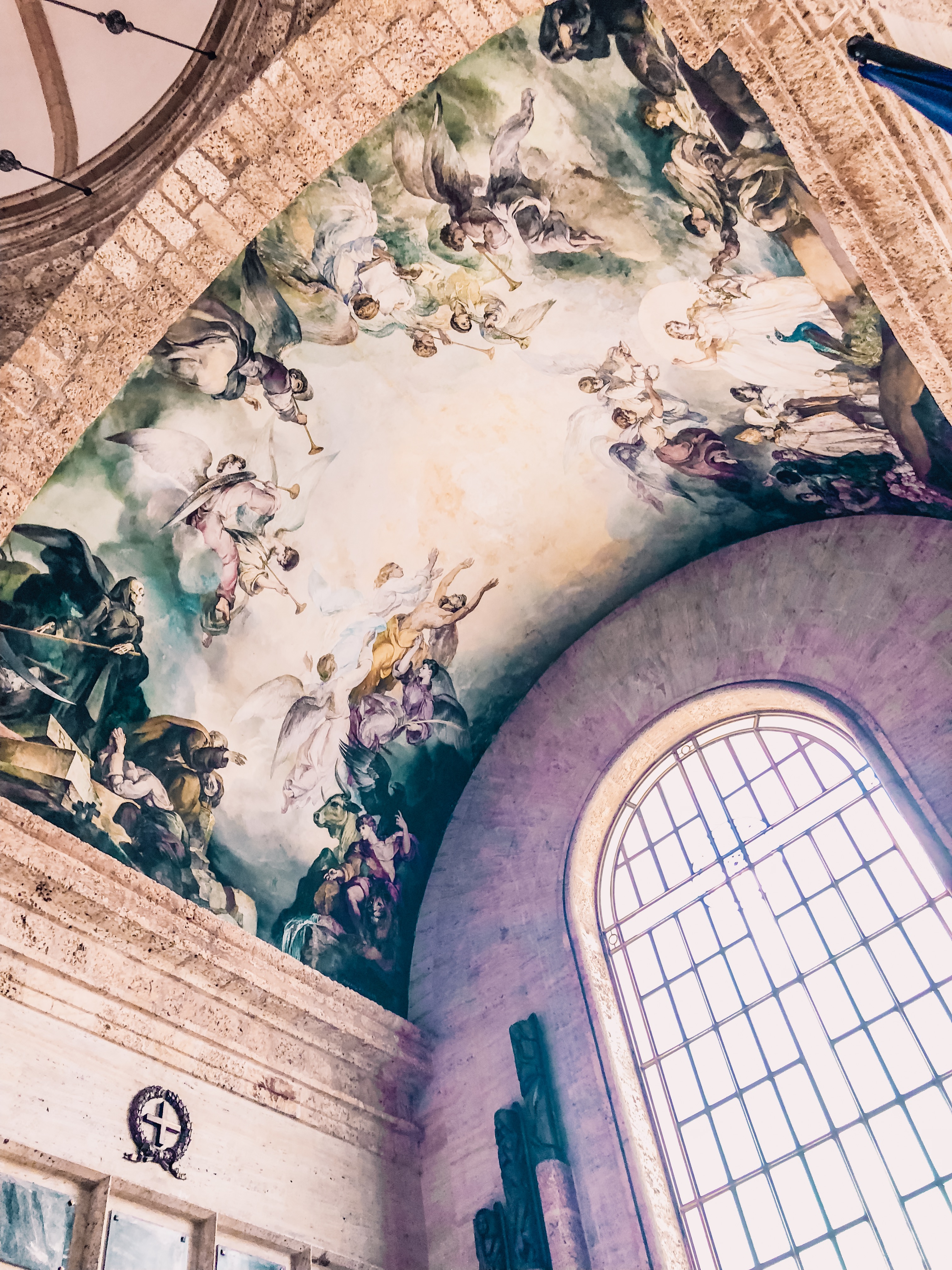 painting in a cathedral in santo domingo