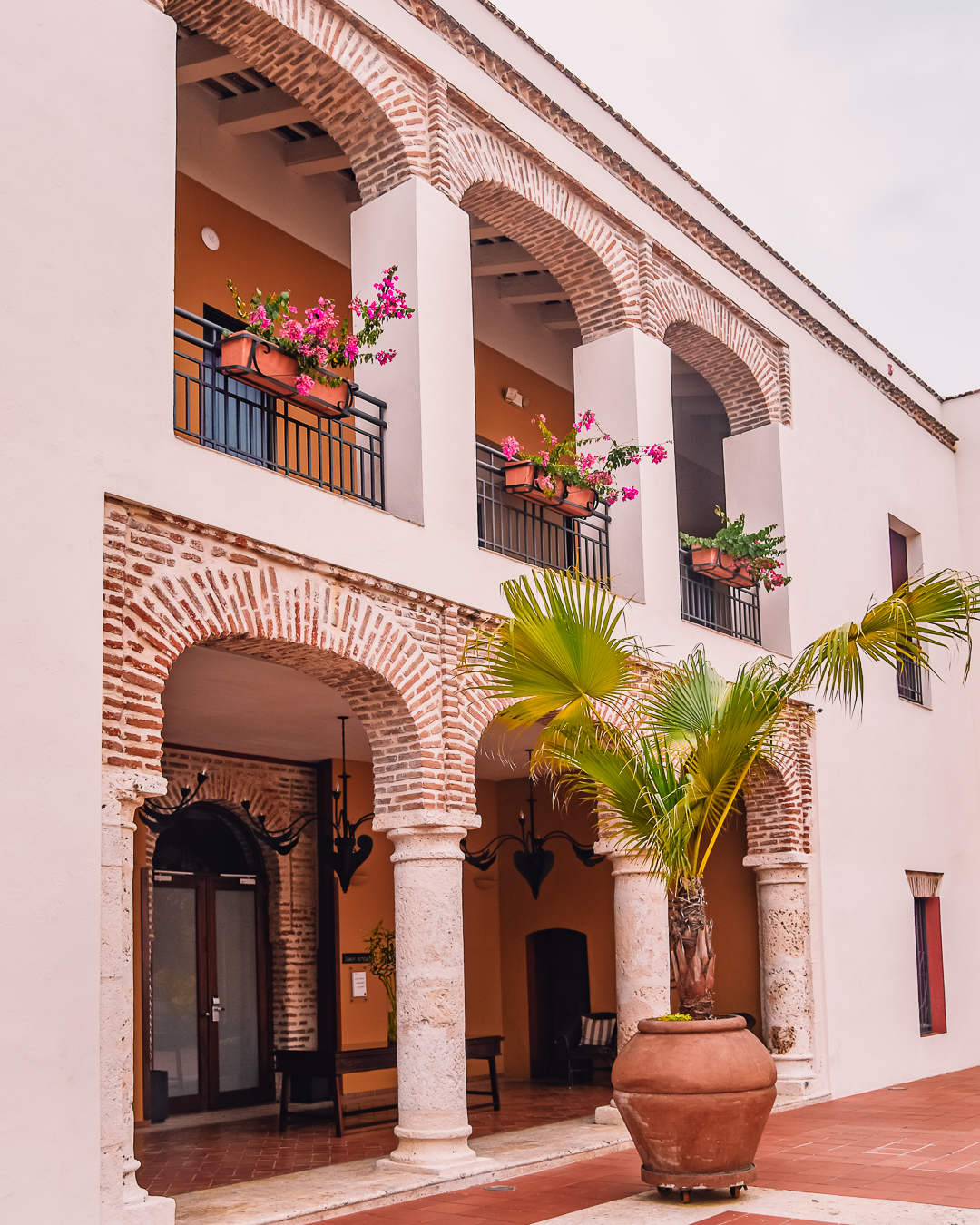 15th century courtyard in the dominican republic