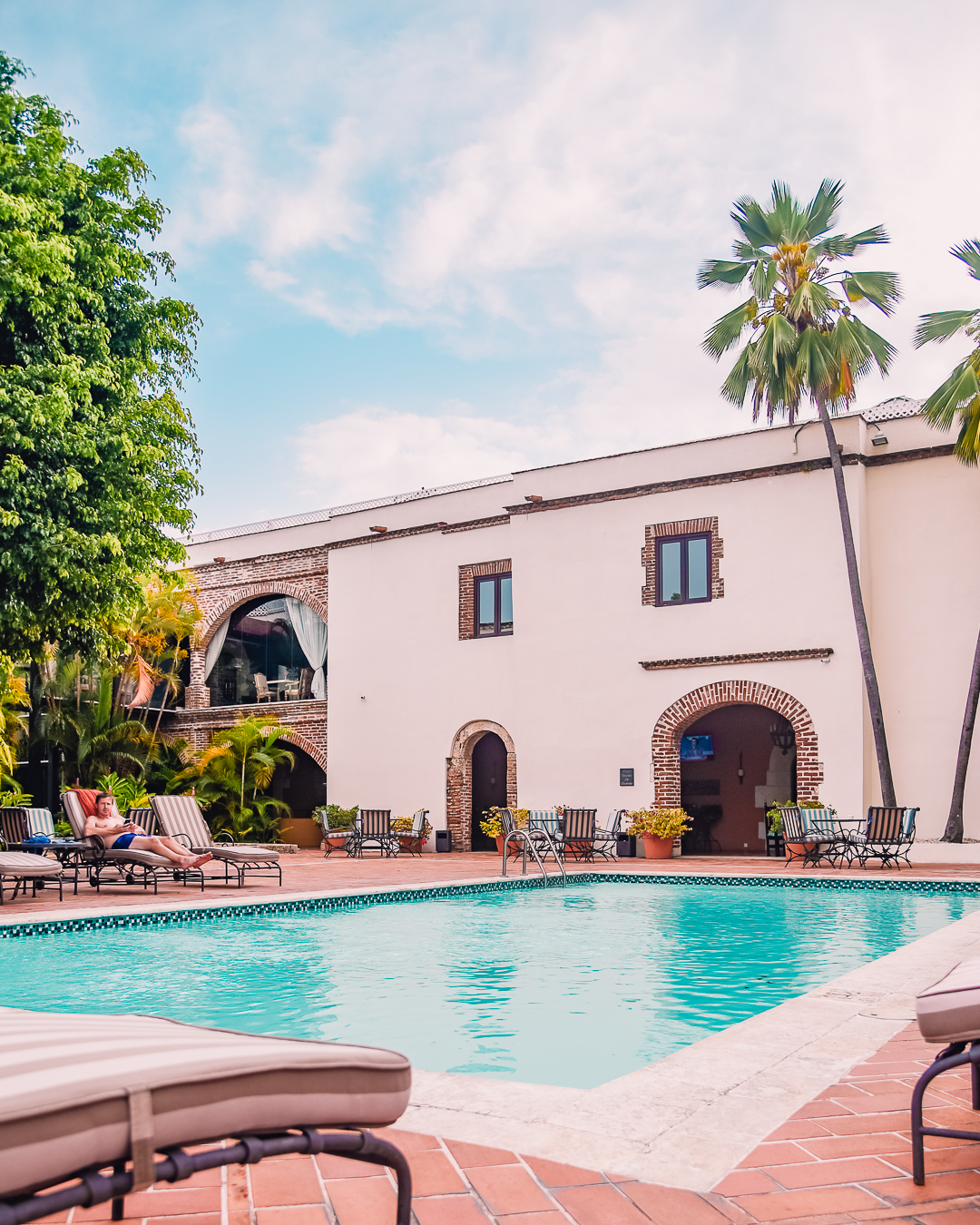 pool in the courtyard of hodelpa nicolas de ovando