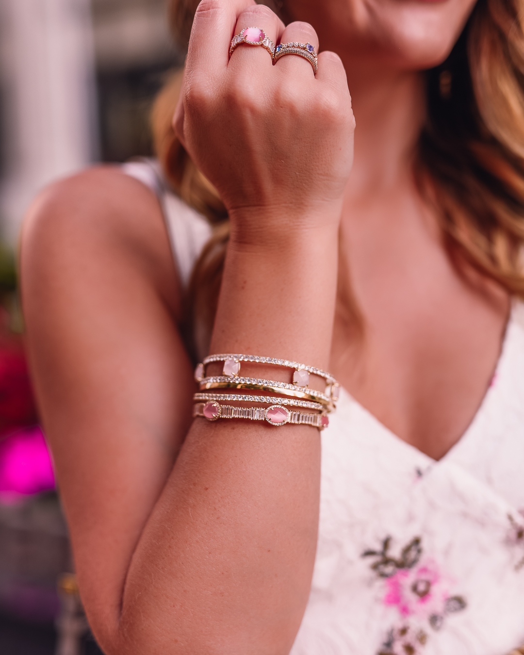 best gold bangle stack 