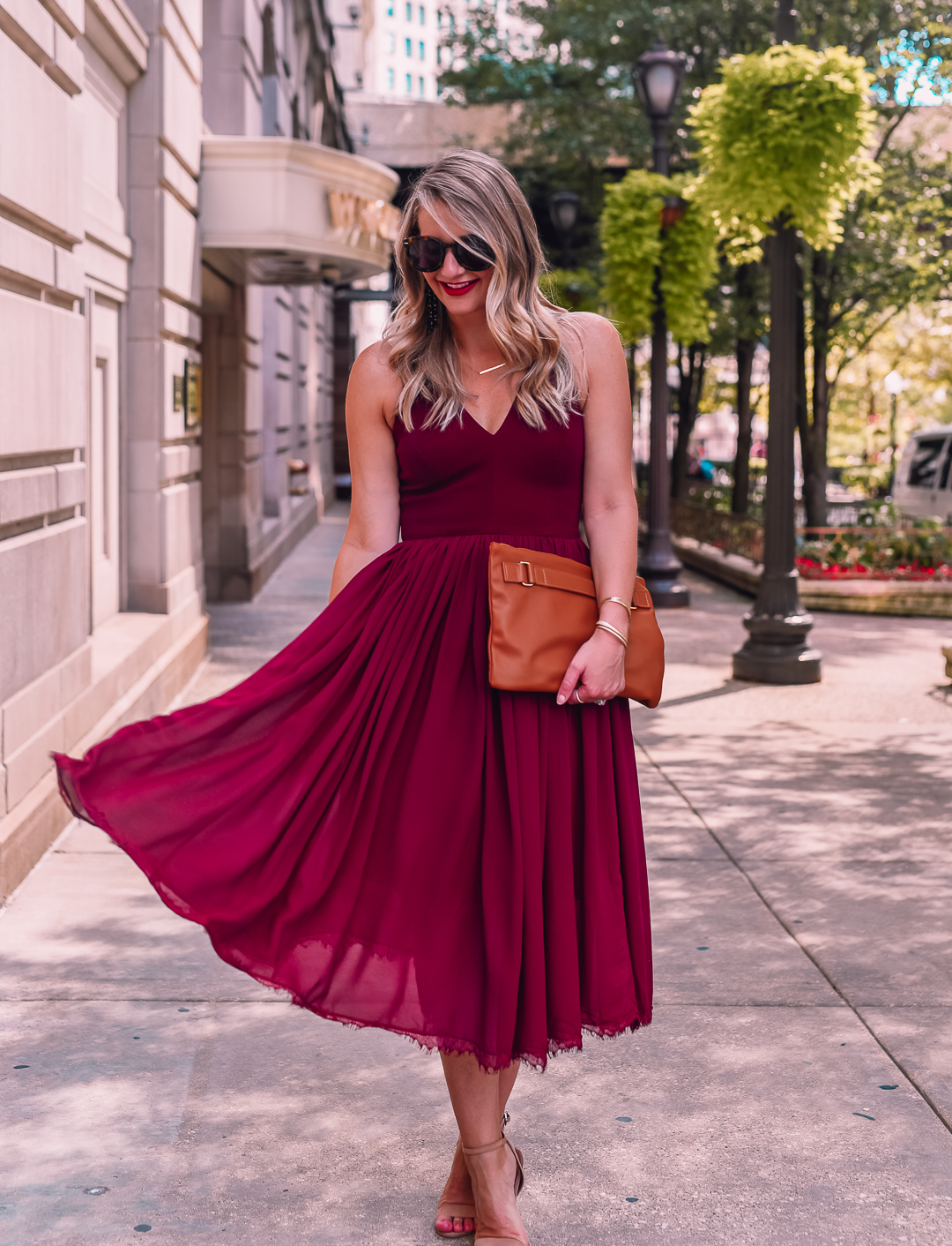 Fall Floral Dress