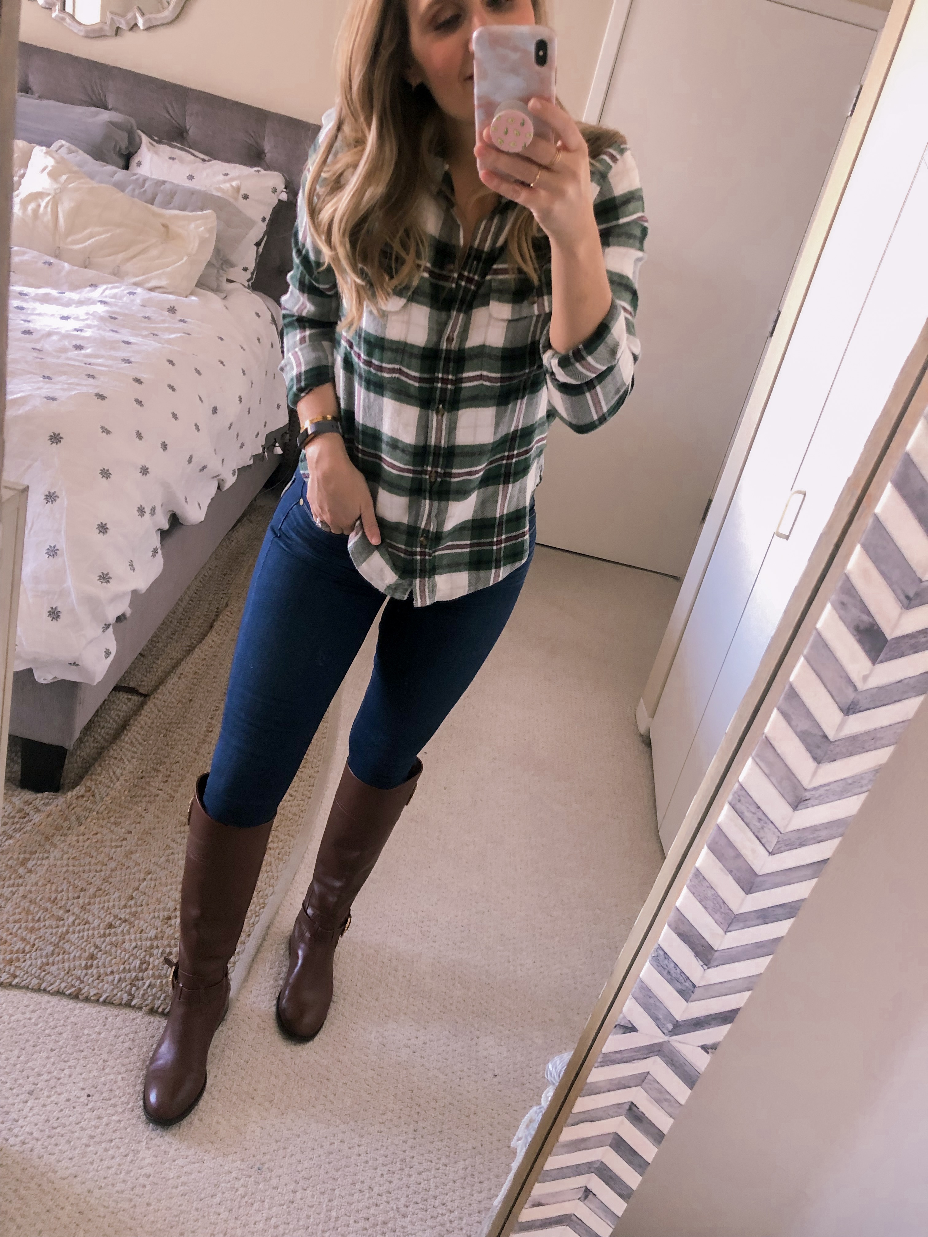 best flannel top from American eagle
