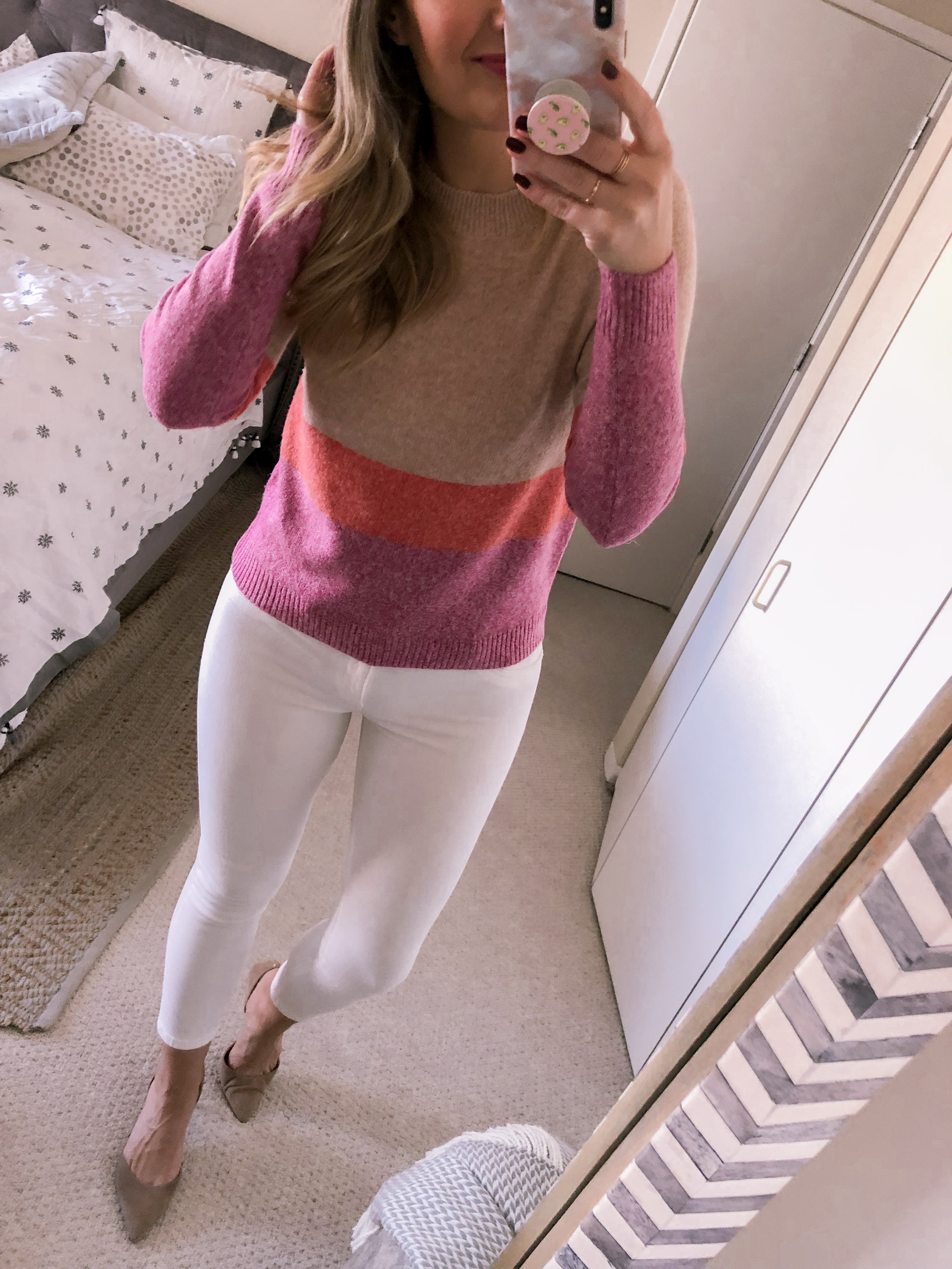 striped spring sweater from walmart