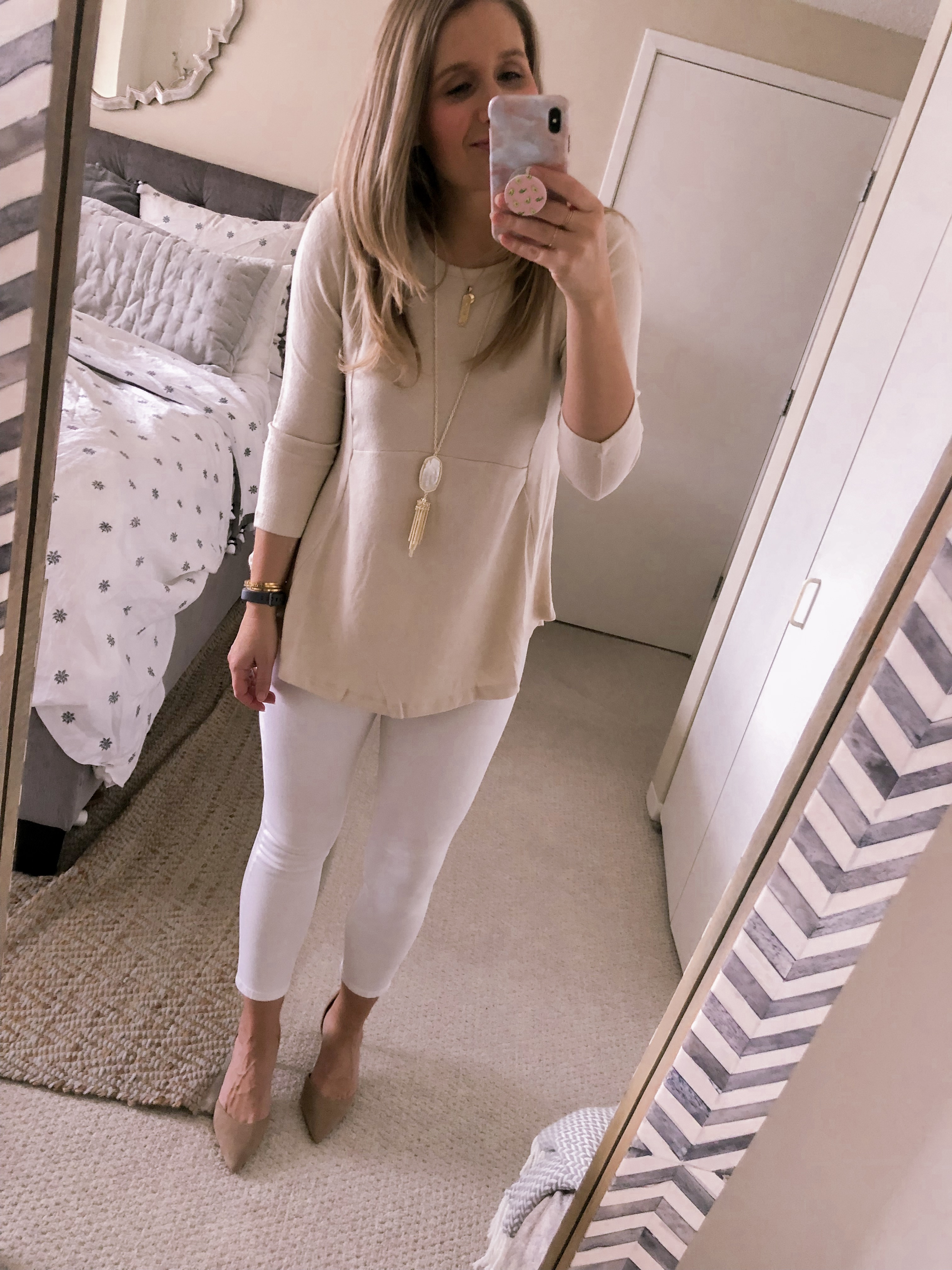 softest beige tunic