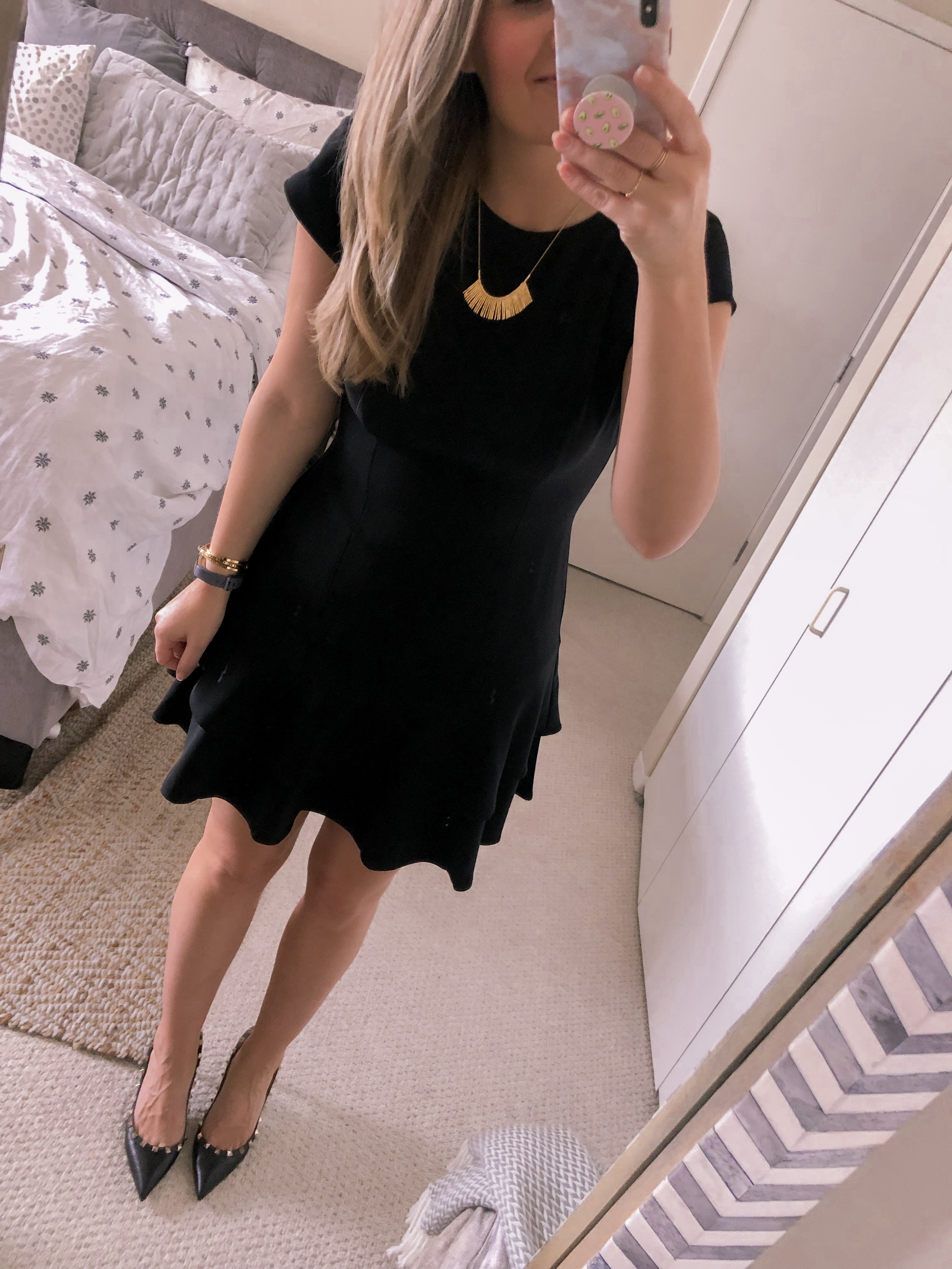 Black Fit and Flare Dress