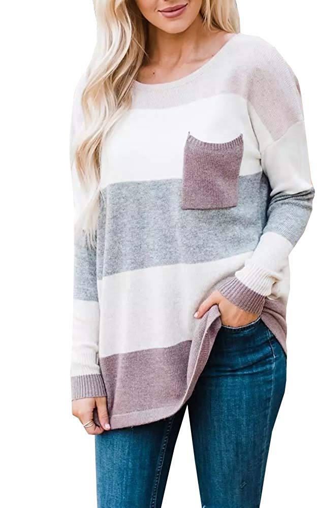 Colorblock Striped Sweater