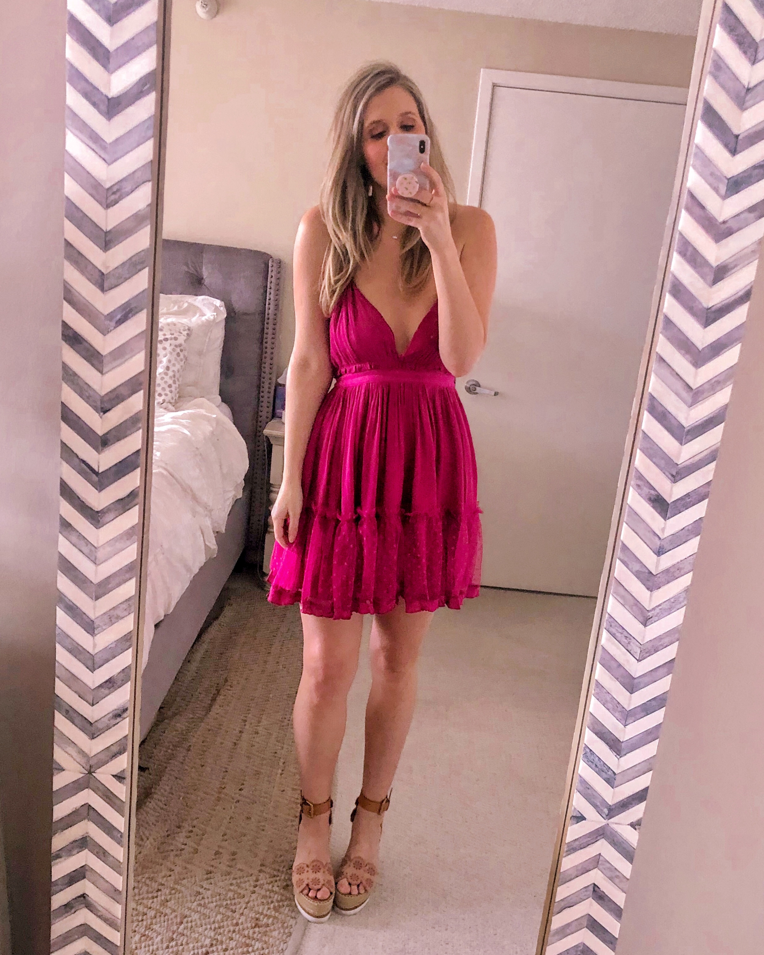 burgundy free people party dress from amazon fashion 