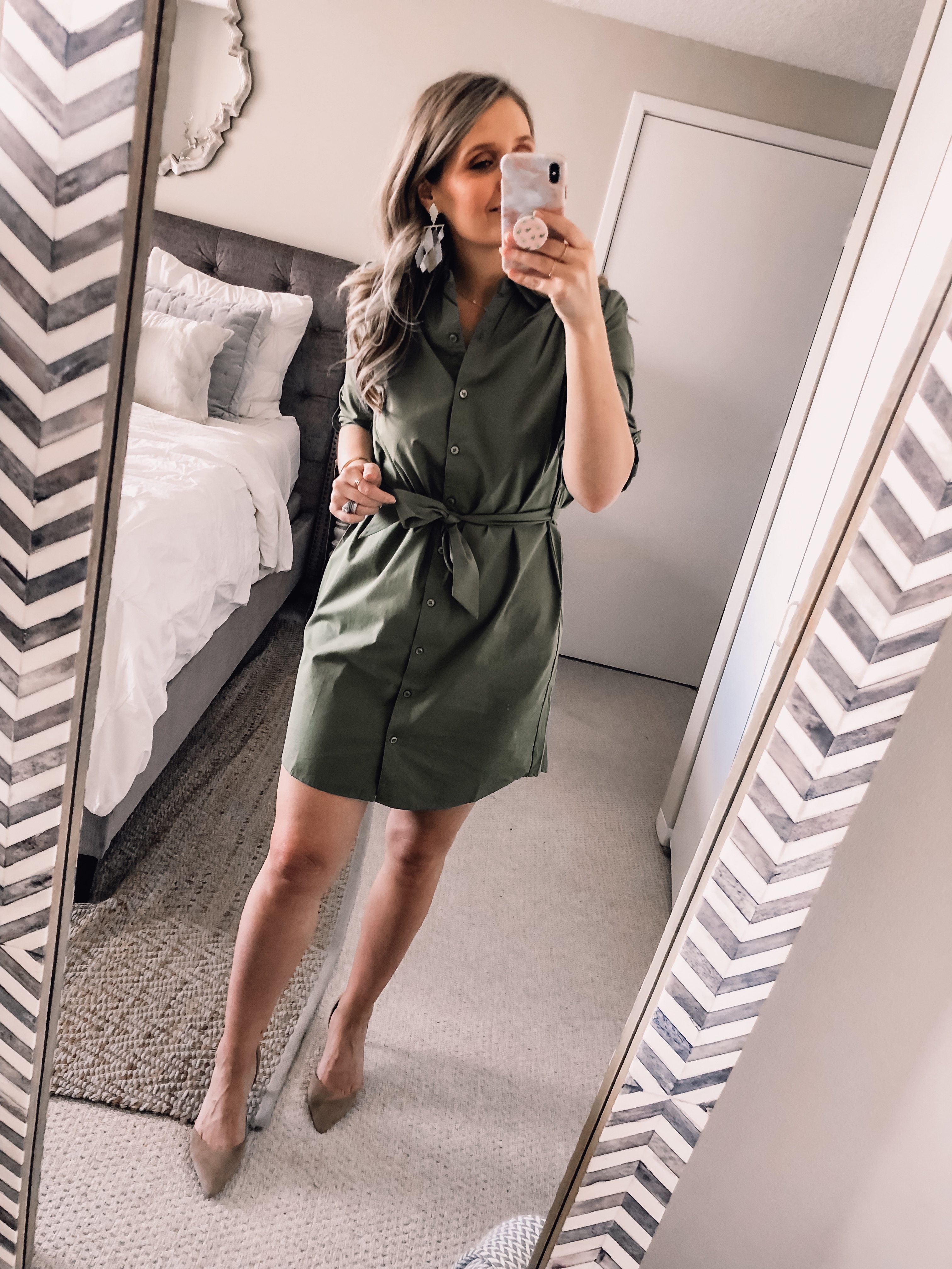 shirt dress ootd