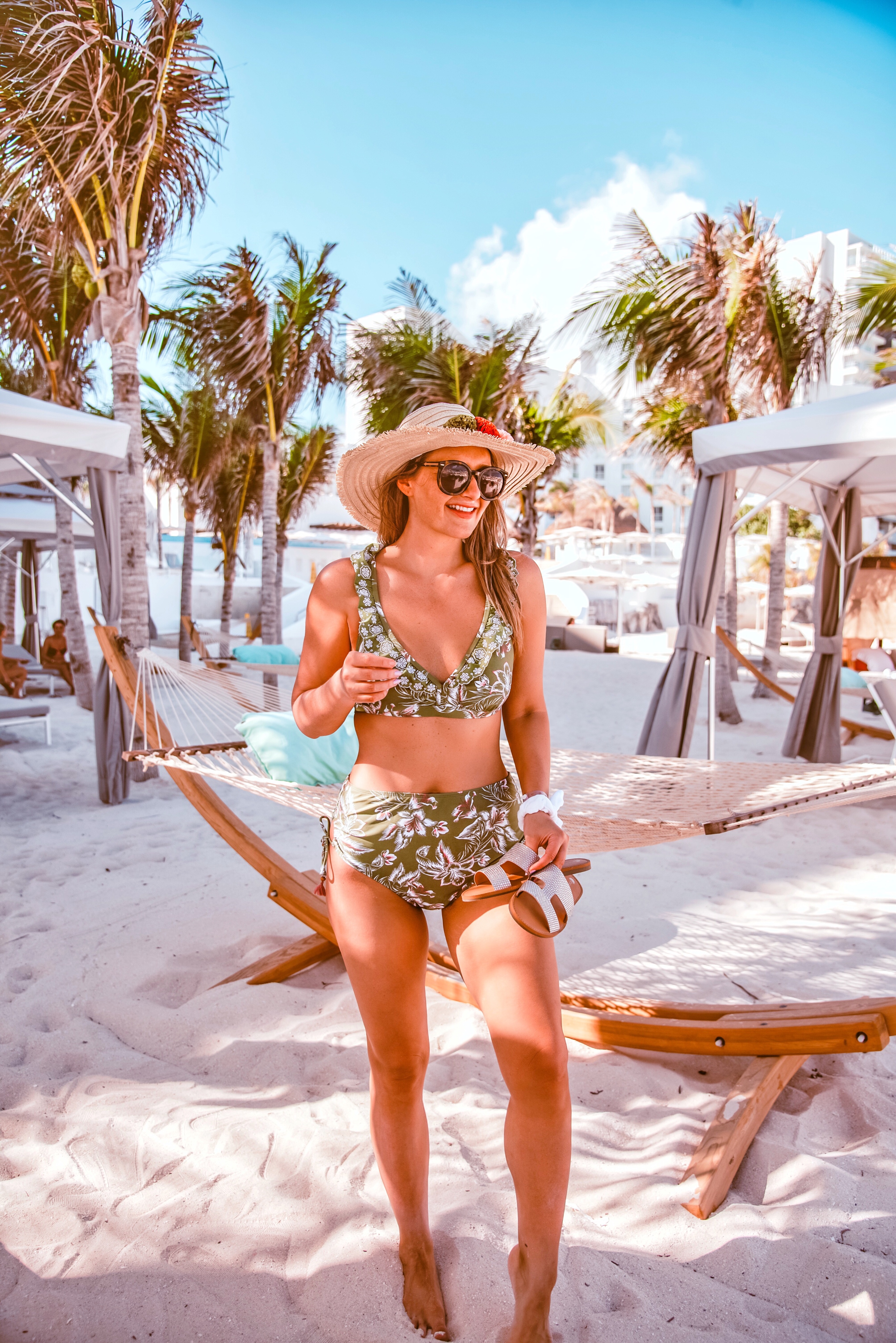 green floral bikini from walmart