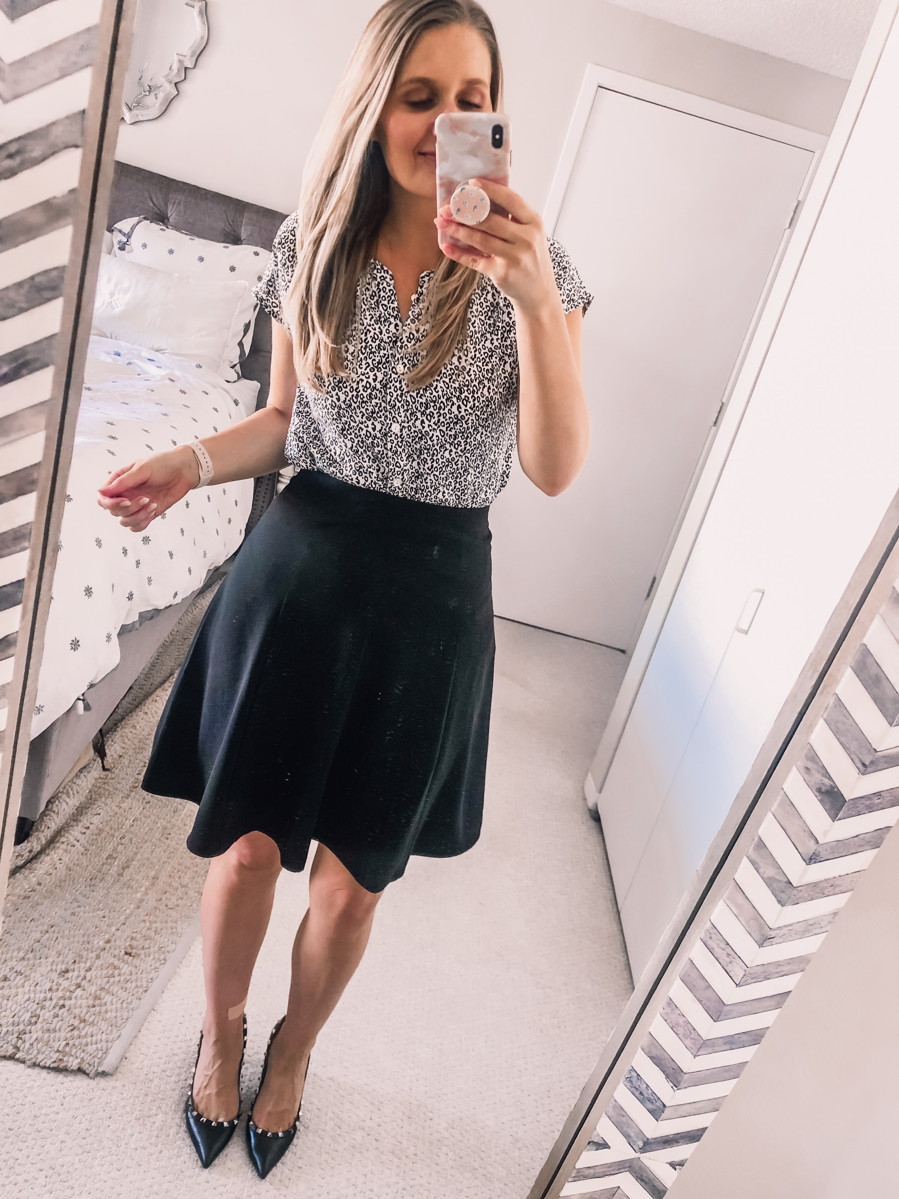 Cheetah deals blouse outfit
