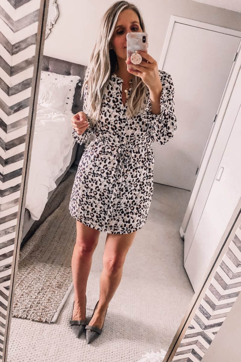 Leopard print dress