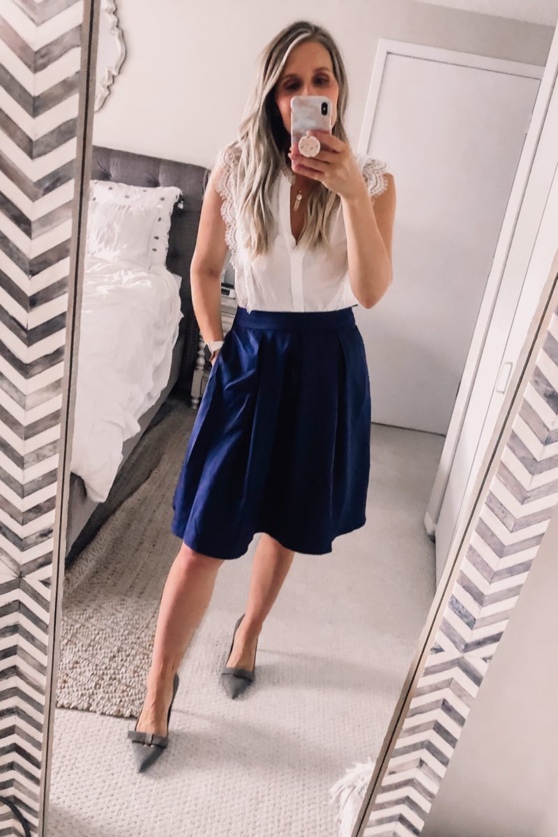 navy blue amazon skirt