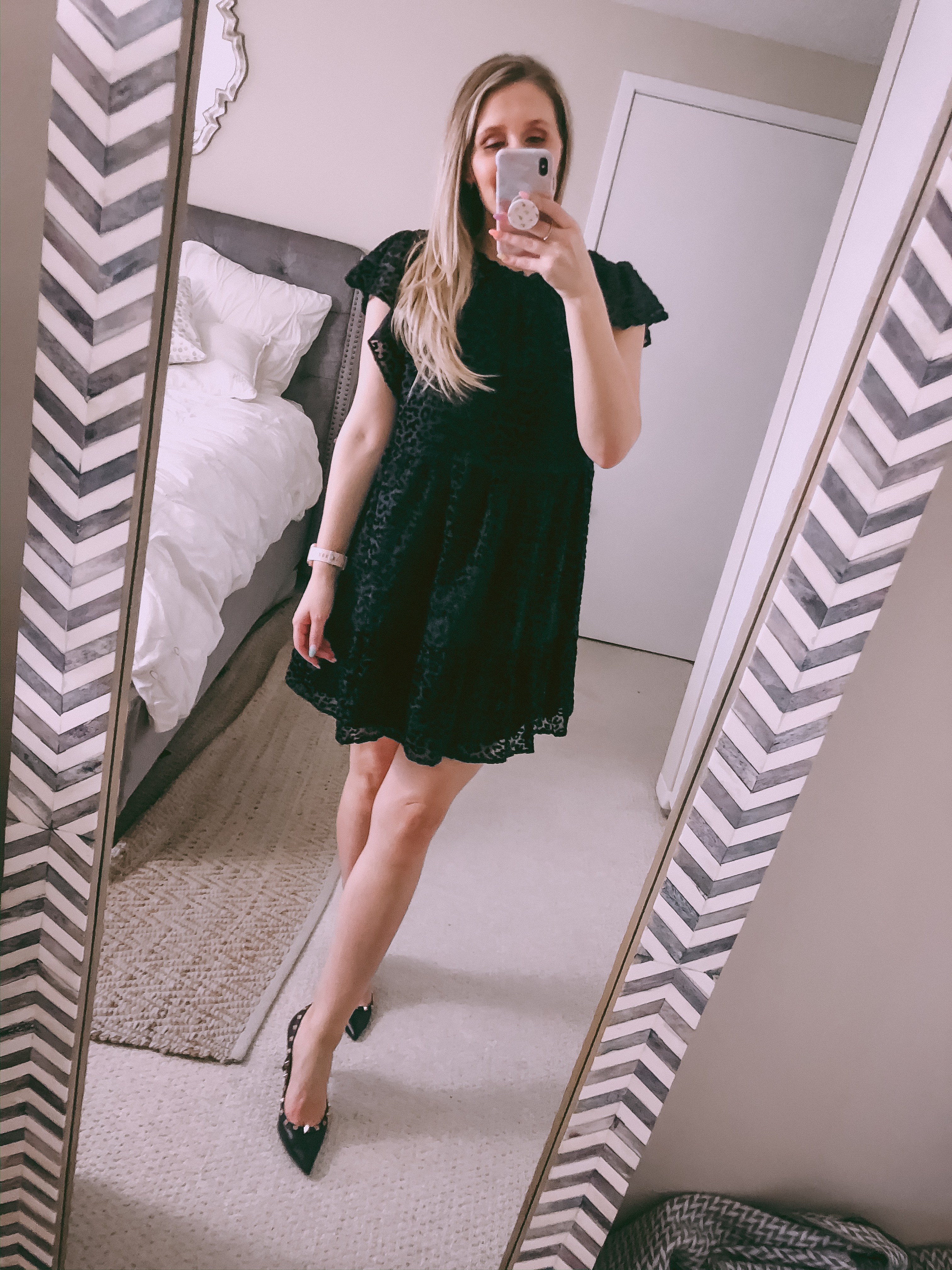 black leopard dress