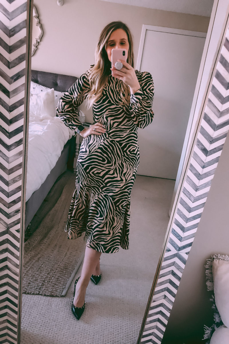 zebra print chelsea28 dress from nordstrom