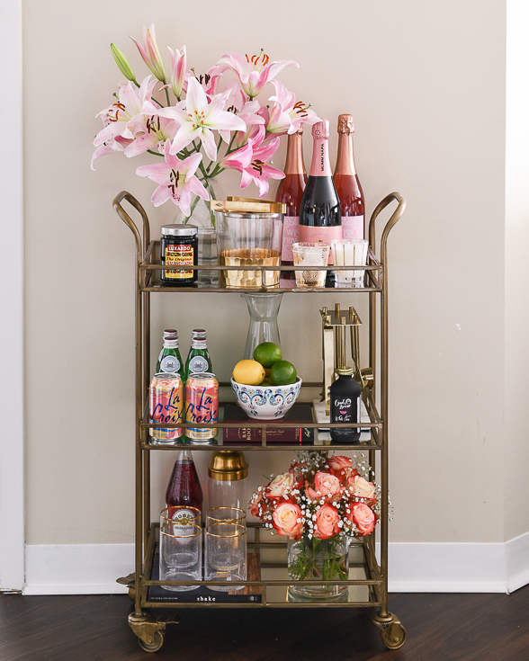 Bar Cart Styling - How to Style a Bar Cart Like a Pro