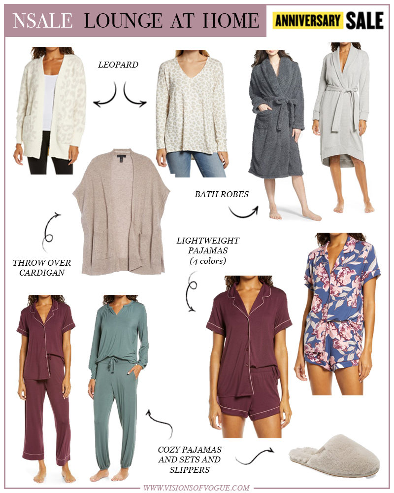 nsale pajamas and barefoot dreams cardigan