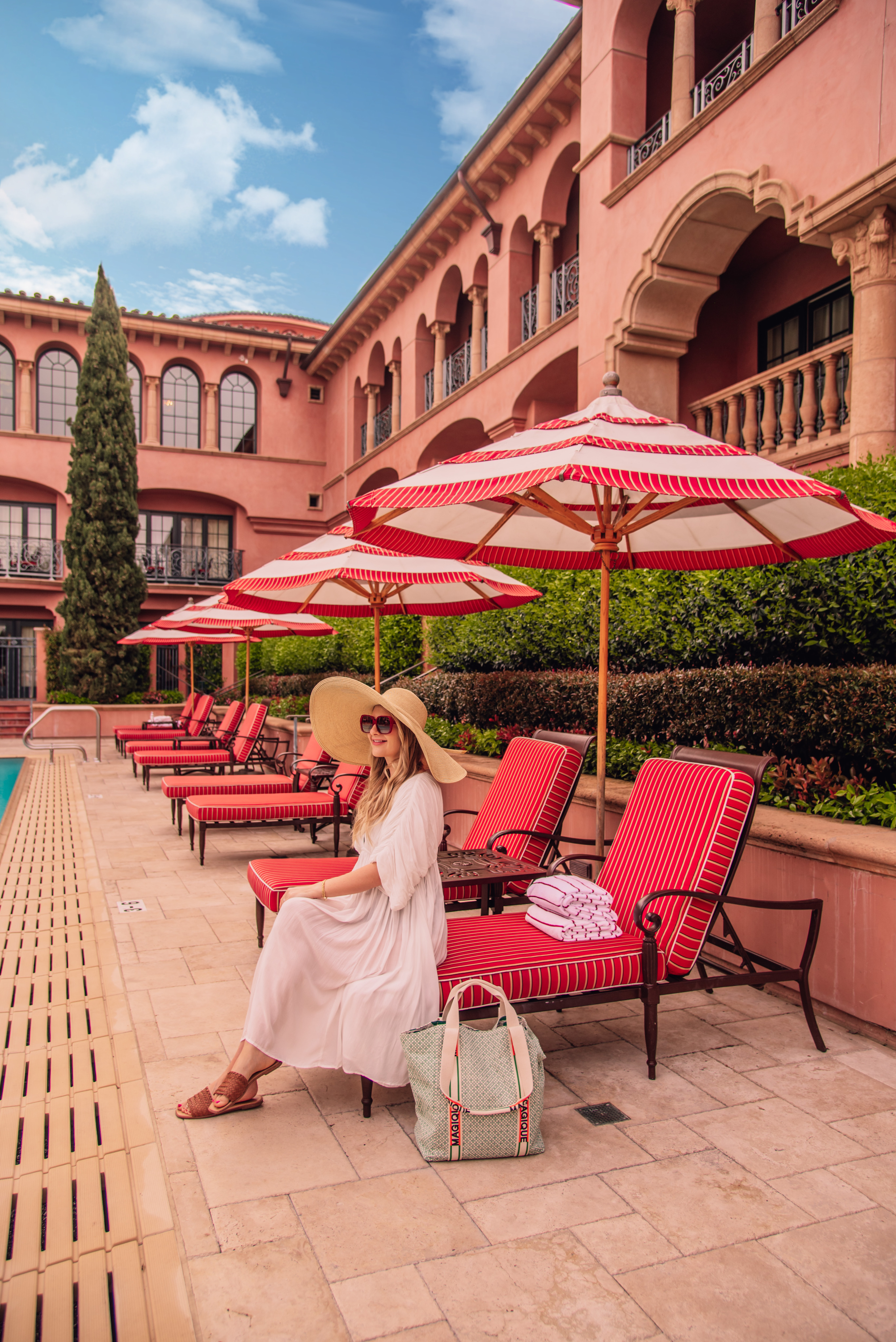 pool day outfit at the fairmont grand del mar