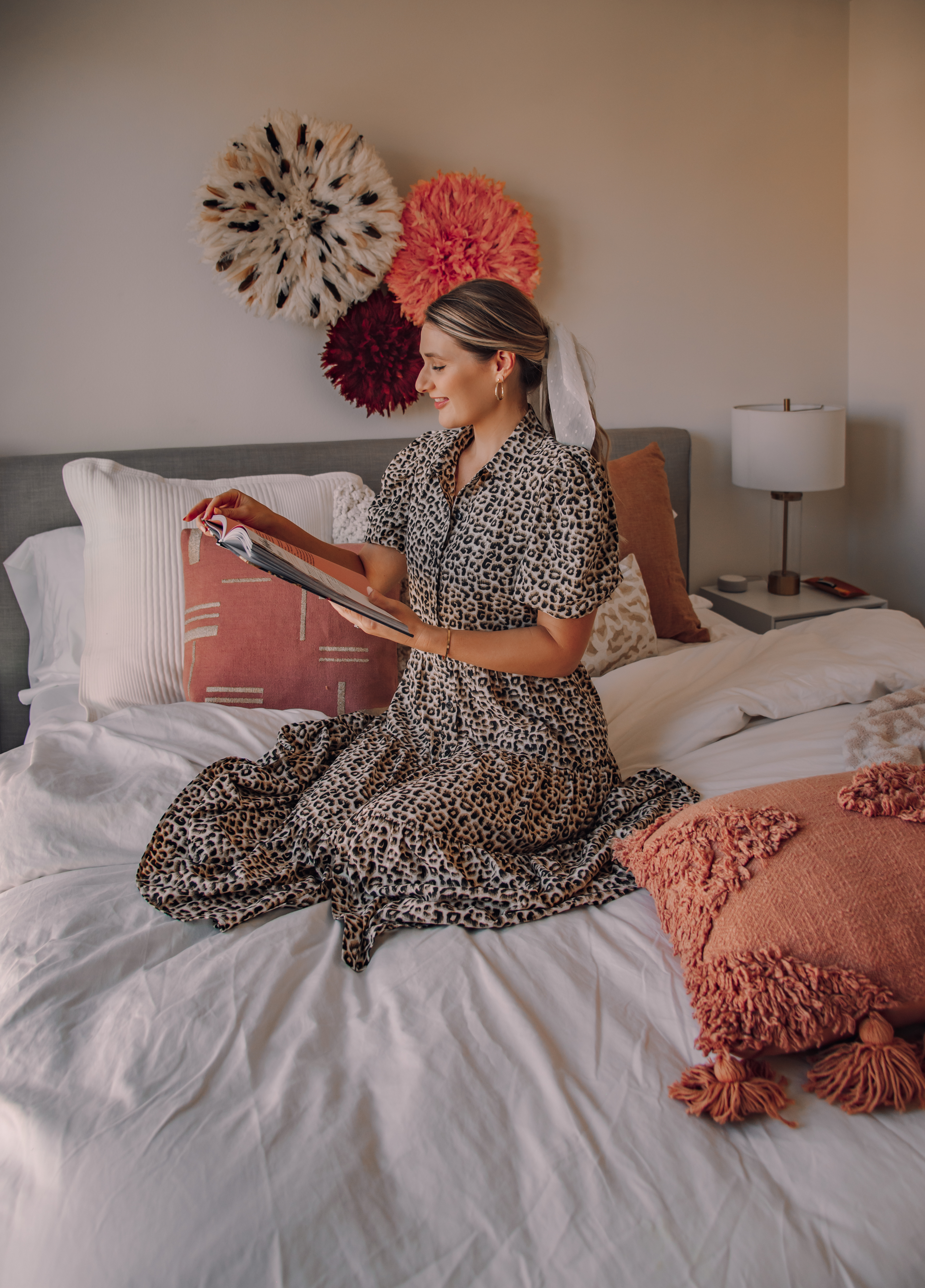 Tiered leopard print house dress from Nordstrom 