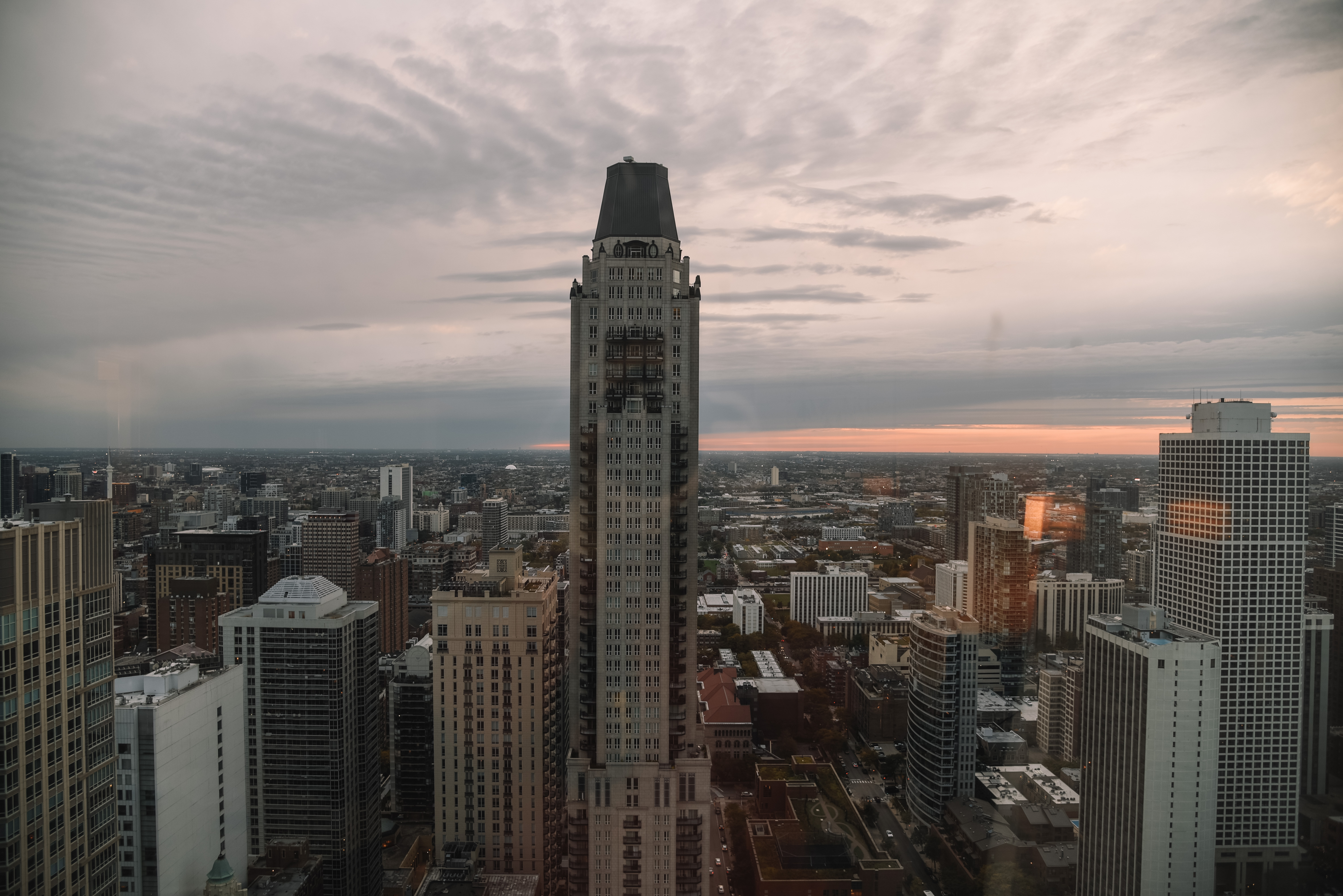 Chicago at sunset 