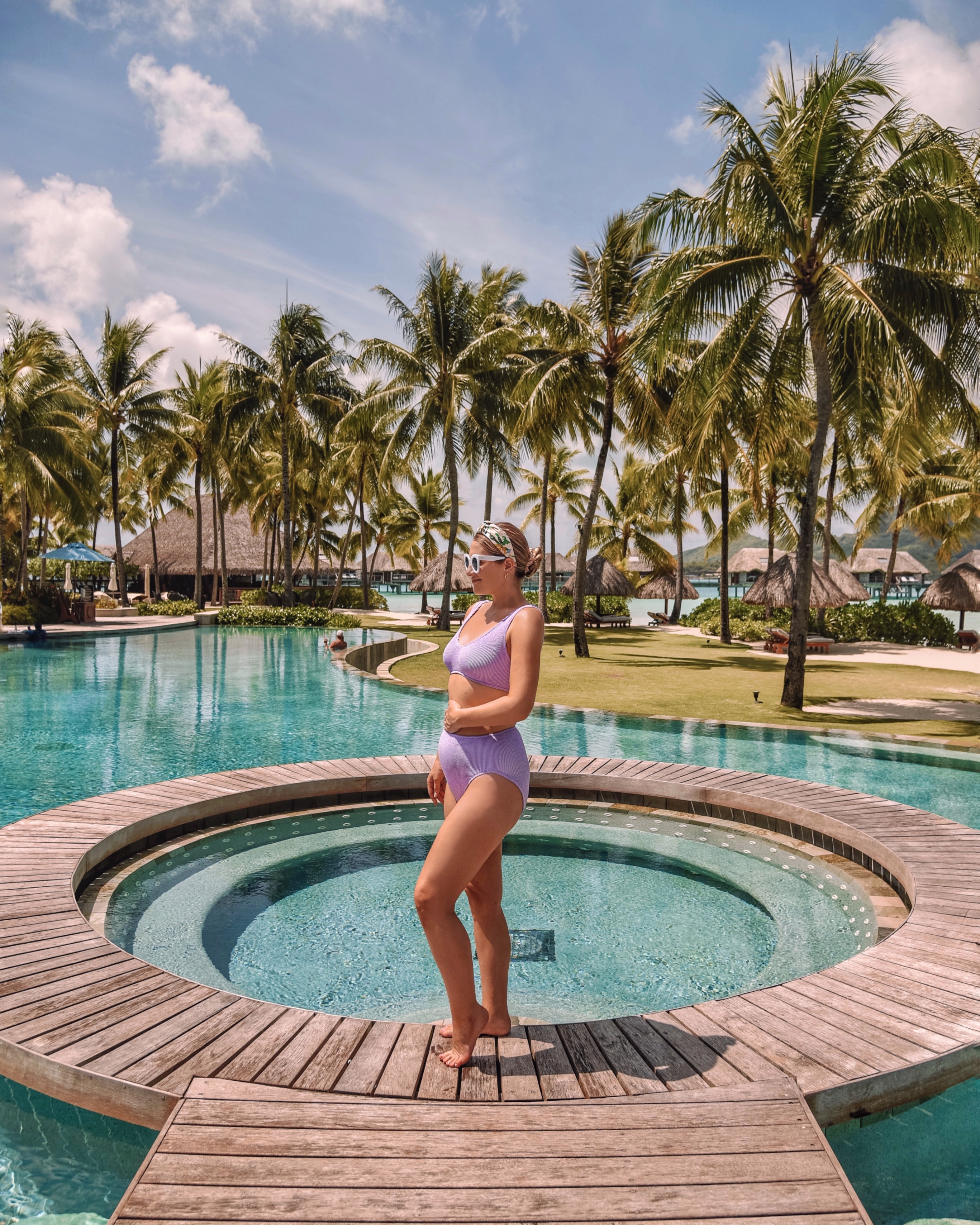 you swim lavender bikini that is pregnancy friendly