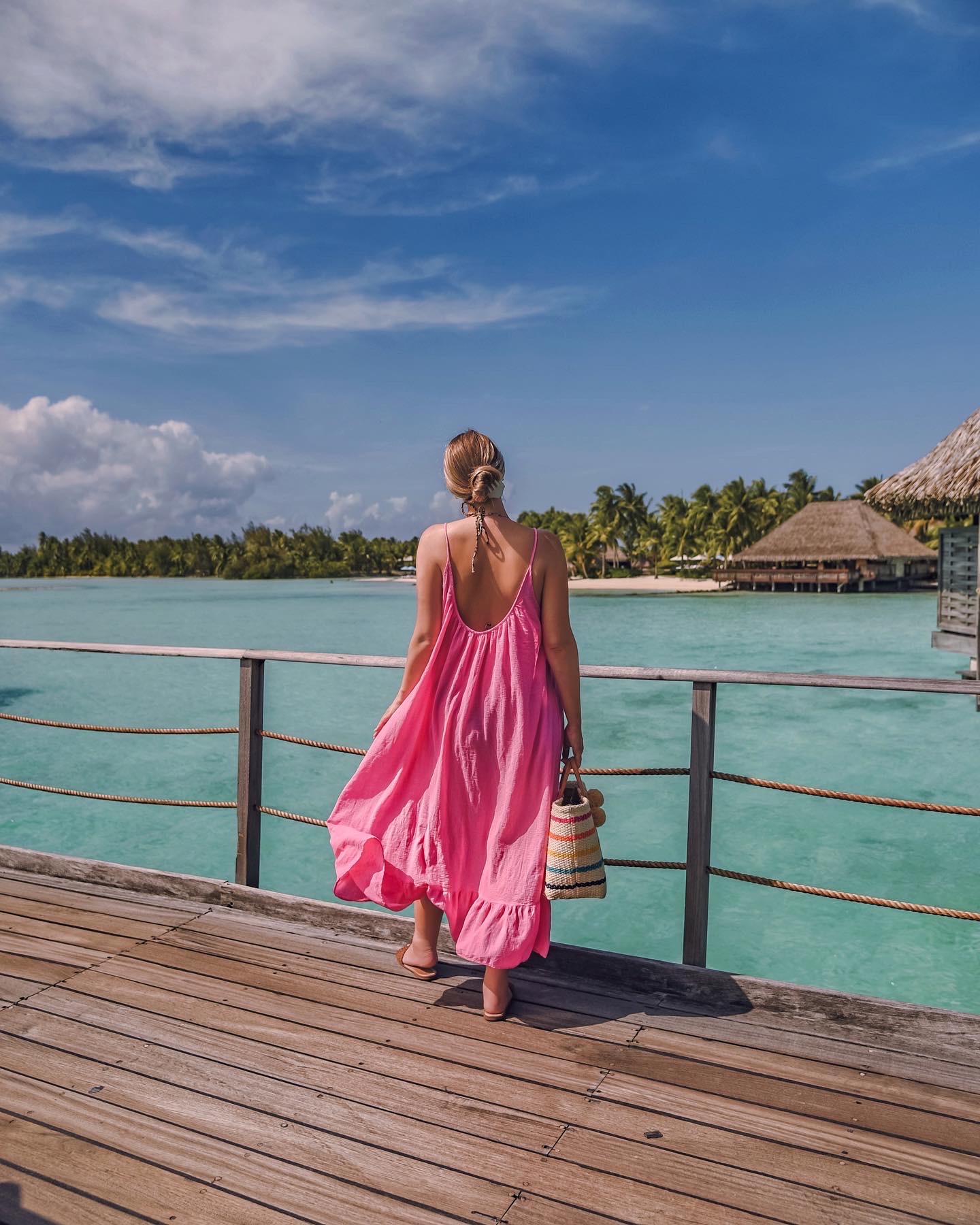 pink coverup for beach vacation 